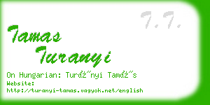 tamas turanyi business card